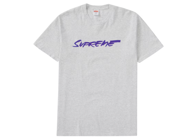 Supreme Futura Logo Tee Ash Grey