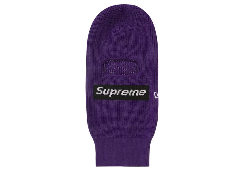 Supreme New Era Box Logo Balaclava Dark Purple