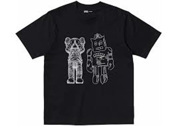 Kaws x Uniqlo Warhol Graphic t shirt black