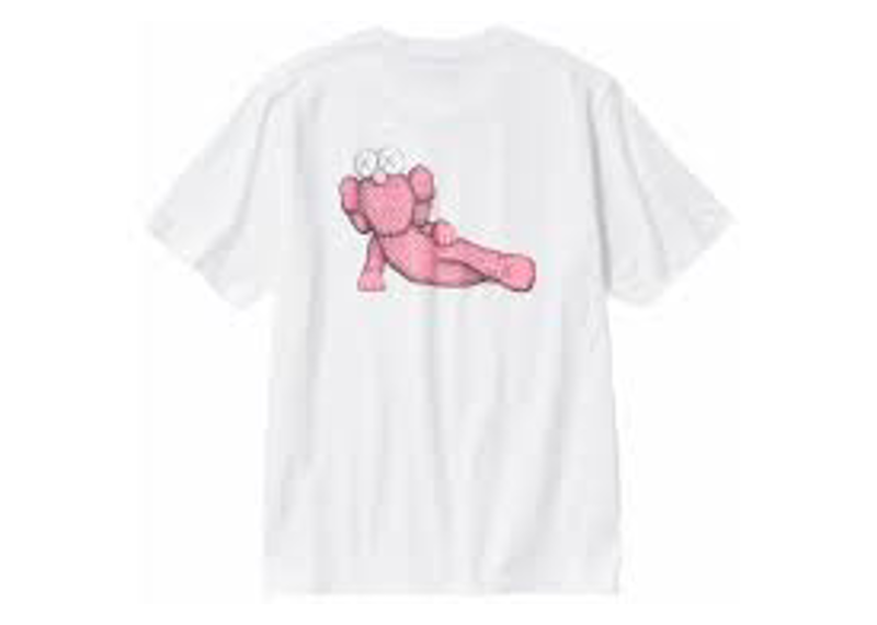 Kaws x uniqlo short sleeve graphioc tee Pink