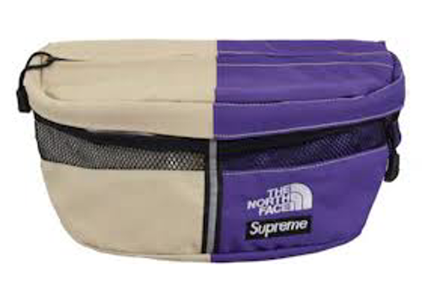 Supreme TNF Split waist bag TAN PURPLE