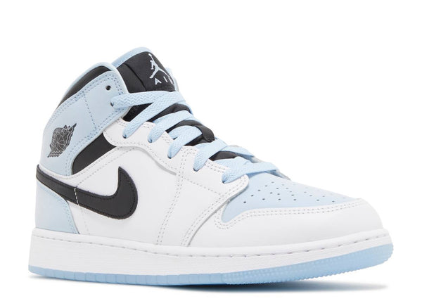 Air Jordan 1 Mid SE GS White Ice Blue