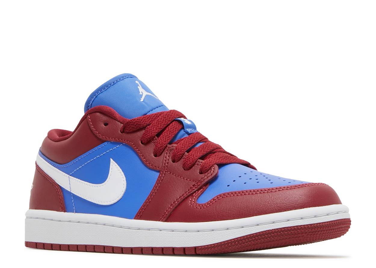 Wmns Air Jordan 1 Low Deep Red Blue