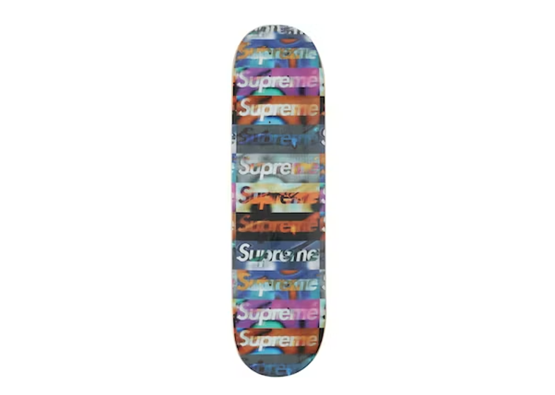 Supreme Distorted Logo Skateboard Deck Black